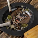 Roaring Bear - Metal Ashtray (TRIBE)