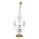 Sprinkler Shower Head Recycler Bong 20'' (Tsunami Glass)