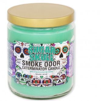 Candle Sugar Skulls (Smoke Odor Exterminator) 13oz
