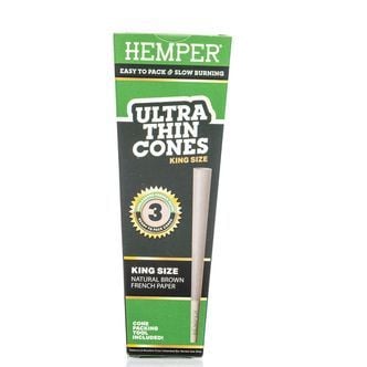 Hemper Ultra Thin Brown King Size Cones