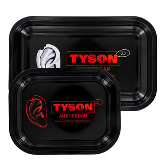 Metal Rolling Tray Black ''Mike Bite'' (TYSON 2.0)