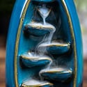 Backflow Incense Holder Blue Waterfall