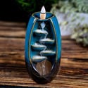 Backflow Incense Holder Blue Waterfall