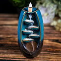 Backflow Incense Holder Blue Waterfall