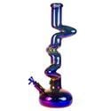 Glass Rainbow Zigzag Bong (Blaze Glass)