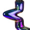 Glass Rainbow Zigzag Bong (Blaze Glass)