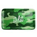 It's Lit! Light Green Camouflage Rolling Tray (Hemper)