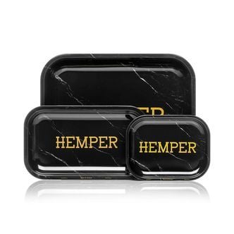 Luxe Black Marble Rolling Tray (Hemper)