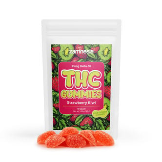 D10 THC Gummies 25 mg - Strawberry Kiwi (Zamnesia)