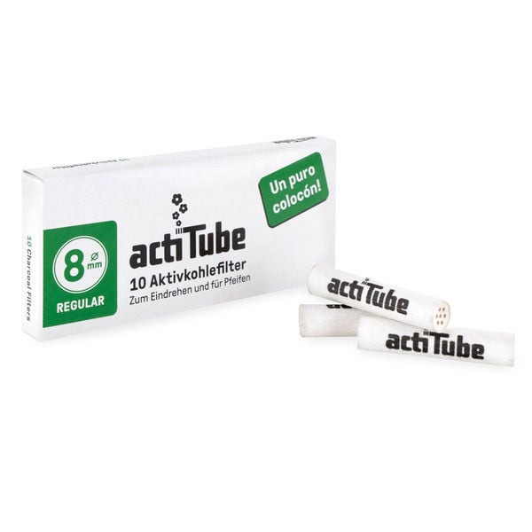 ActiTube Charcoal filters 8mm – 40pcs - Health & Cannabis