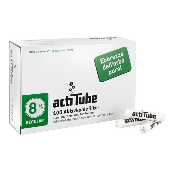 100 ActiTube charcoal filters – E-WEED