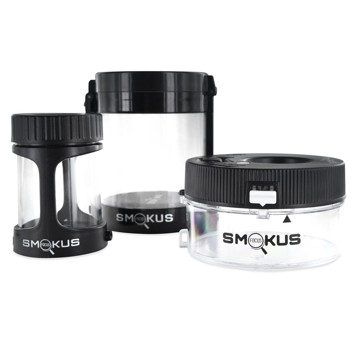 Eclipse Jar by Smokus Focus - Stash Jar with LED Magnification