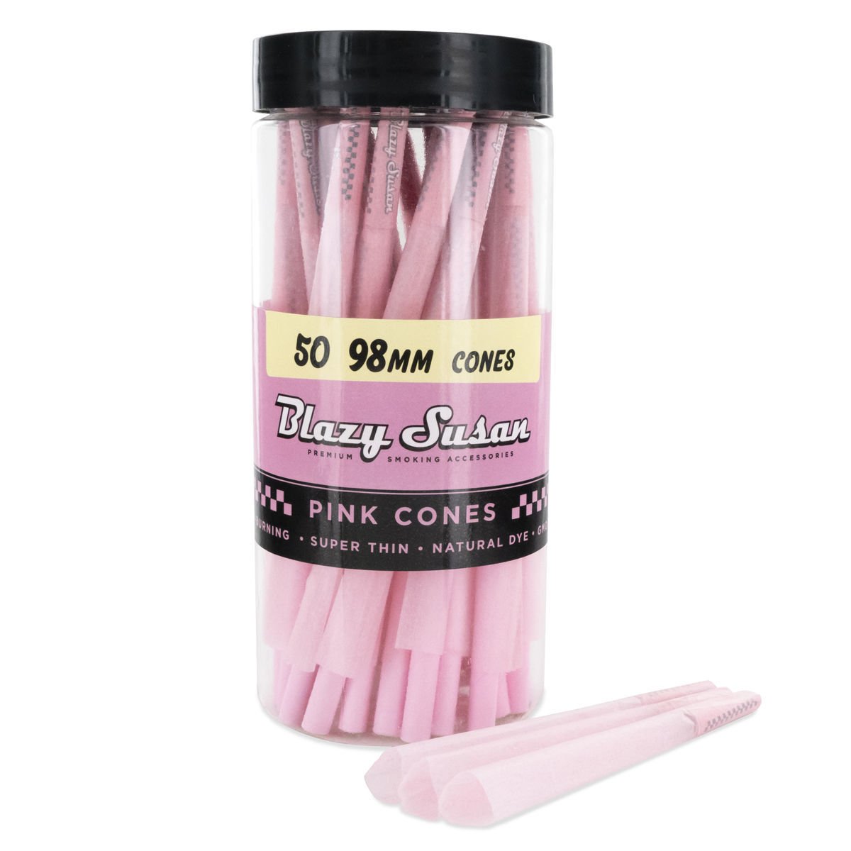 Vegan Pre-Rolled Pink Cones | Blazy Susan | Accessories - Zamnesia