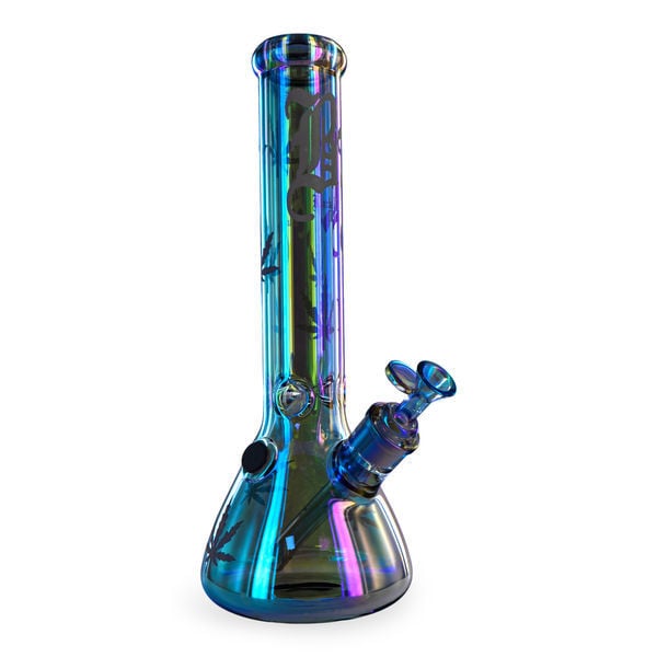 Small Color Changing Weed Leaf Bong