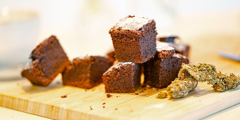 Weed-Brownie-Häppchen (Einfach)