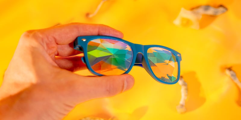 Hochwertige psychedelische Brille (Zamnesia)