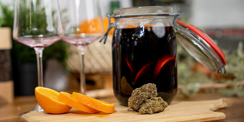 To Reheat Your Mulled Cannabis Wine, Pour It Into A Large Pot And Heat It Until Hot